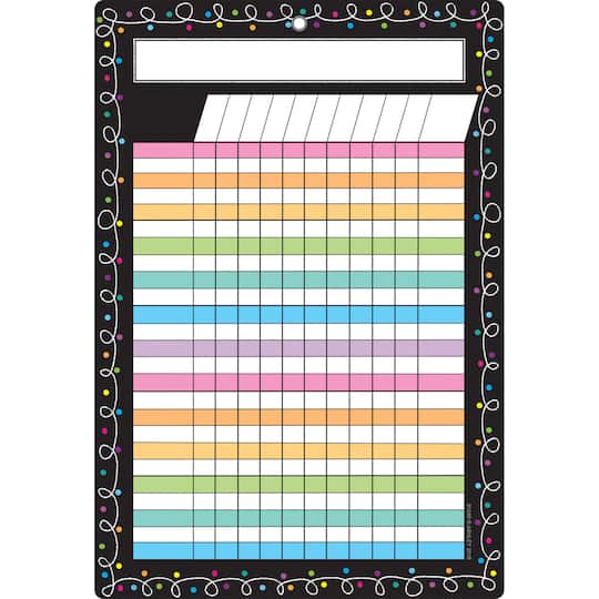 Ashley Productions Smart Poly&#x2122; Chalk Dots with Loops Incentive Chart, 10ct. 